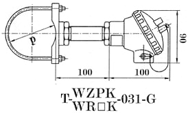 夹合式铠装热电偶（阻）N-WZPK-031-G N-WR□K-031-G