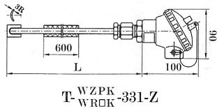裂解特殊铠装电偶 T-WR□K-331-Z