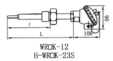 烟道、风道热电偶 WR□K-12 
